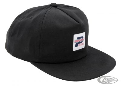 757864 - P16 - Powerplant Motorcycle Co. DAILY SNAPBACK BLK with WHITE LABEL