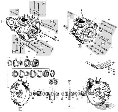 760681 - S&S Spacer, left main bearing - .1015"-.1025