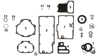 760799 - COMETIC 5pck Trans. Top AFM Gasket .060" BT06-17