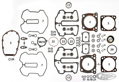 760854 - COMETIC 4PCK M8 SEAL INTAKE MANIFOLD TO HEAD