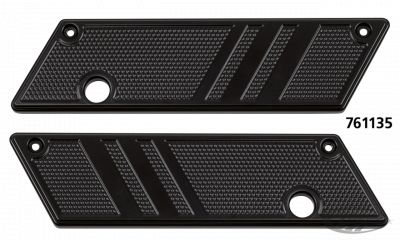 761135 - TOMMY & SON$ Latch covers black anodised FLH/T93-13
