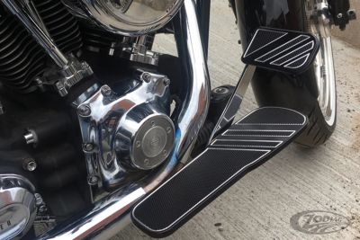 761140 - TOMMY & SON$ Stripes Brake Pedal Black Anodized