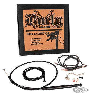 763672 - Burly Control Kit 16" Black FLH/T21-Up