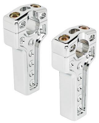 768219 - Joker Machine JM Risers 4" Dual Clamp Chrome