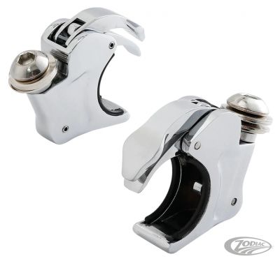 770880 - GZP 41mm Fork Clamps Chrome for 1/4 Fairing