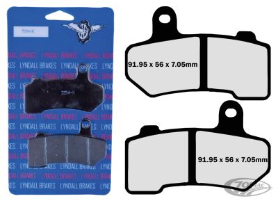 770936 - LYNDALL RACING BRAKES FR+RR Pads Z-Plus FLH/T08-Up