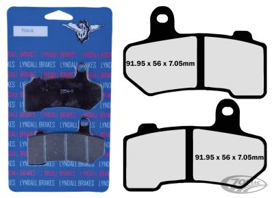 770937 - LYNDALL RACING BRAKES FR+RR Pads Xtreme FLH/T08-Up