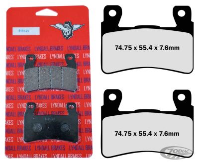 770946 - LYNDALL RACING BRAKES Front Pads Z-Plus F*ST15-Up