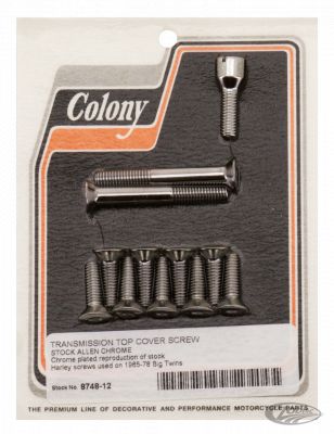 781270 - COLONY Trans top cover screw kit BT65-78 Chrome