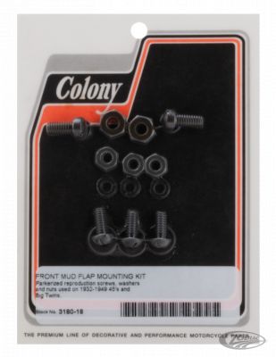 781320 - COLONY Front mud flap mounting kit parkerized