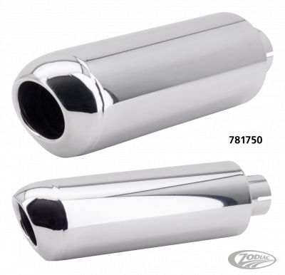 781750 - GZP Oval muffler Stainless steel 2" I.D.
