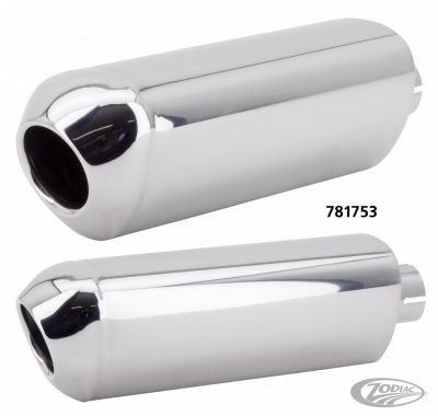 781753 - GZP Triangle muffler Stainless steel 1.75"ID