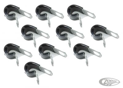 782150 - V-Twin 10Pck Vinyl coated cable clamps 1/4"