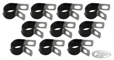 782152 - V-Twin 10Pck Vinyl coated cable clamps 1/2"