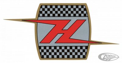 782156 - V-Twin Each Oil tank decal FLH style H-lightnin