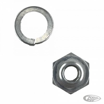 782647 - COLONY Seat post rod lock nut & washer, white p