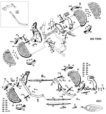 782726 - Samwel Foot brake lever spring 26-64