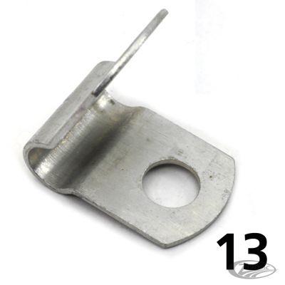 788913 - COLONY WhPltd Timer Cable Clamp BT49-64