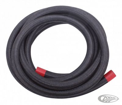 789446 - V-Twin Black nylon braided hose 3/8"x305cm