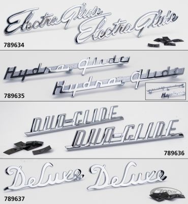 789636 - V-Twin Duo-Glide front fender emblems