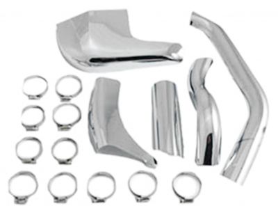 789697 - V-Twin Exhaust Heat Shields Chrome FL70-84