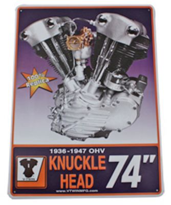 789733 - V-Twin Knucklehead Engine Plaque