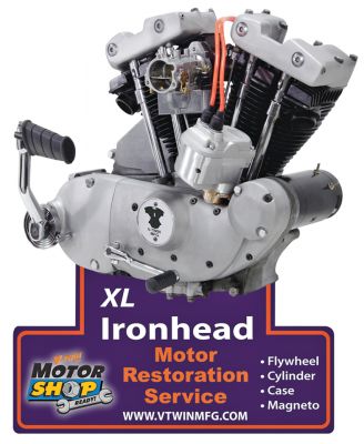 789735 - V-Twin Ironhead Engine Plaque