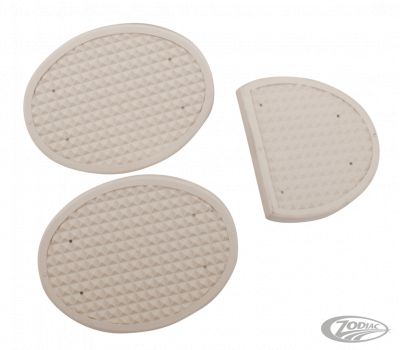 789883 - V-Twin 3Pc Clutch and brake pedal pad set White