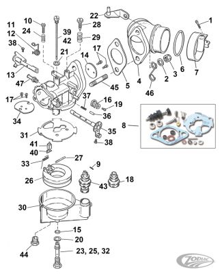 789976 - S&S manifold O-ring Style for BT66-76