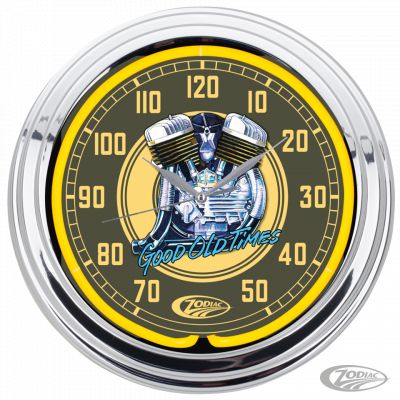 999967 - GZP Zodiac "Flathead" Neon Clock 15"