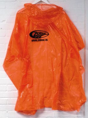 999985 - GZP Zodiac Orange Disposable Rain Poncho