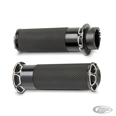 A07331 - ARLEN NESS BEVELED FUSION GRIPS, CABLE, BLK