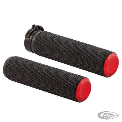 A07346 - ARLEN NESS Knurled Fusion Grips - Red TBW