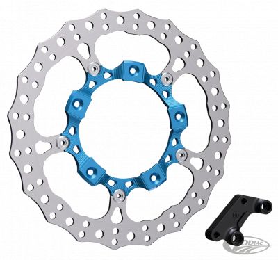 A300001 - ARLEN NESS 14" Billet Big Brake Rotor Left Blue