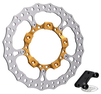 A300002 - ARLEN NESS 14" Billet Big Brake Rotor Left Gold